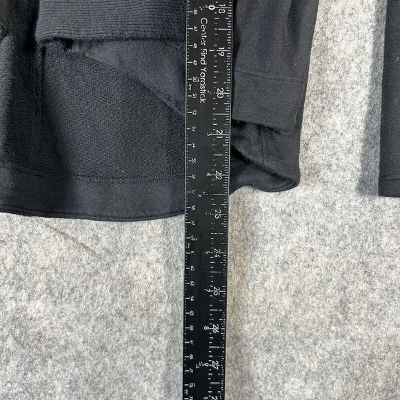 Athleta Cardigan Womens 2XS Pranayama Wrap Open Front Athletisure Black Yoga - Picture 5 of 6